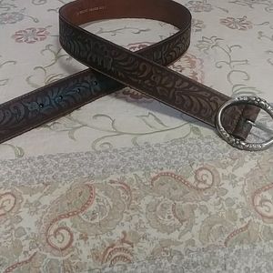 Leather belt
